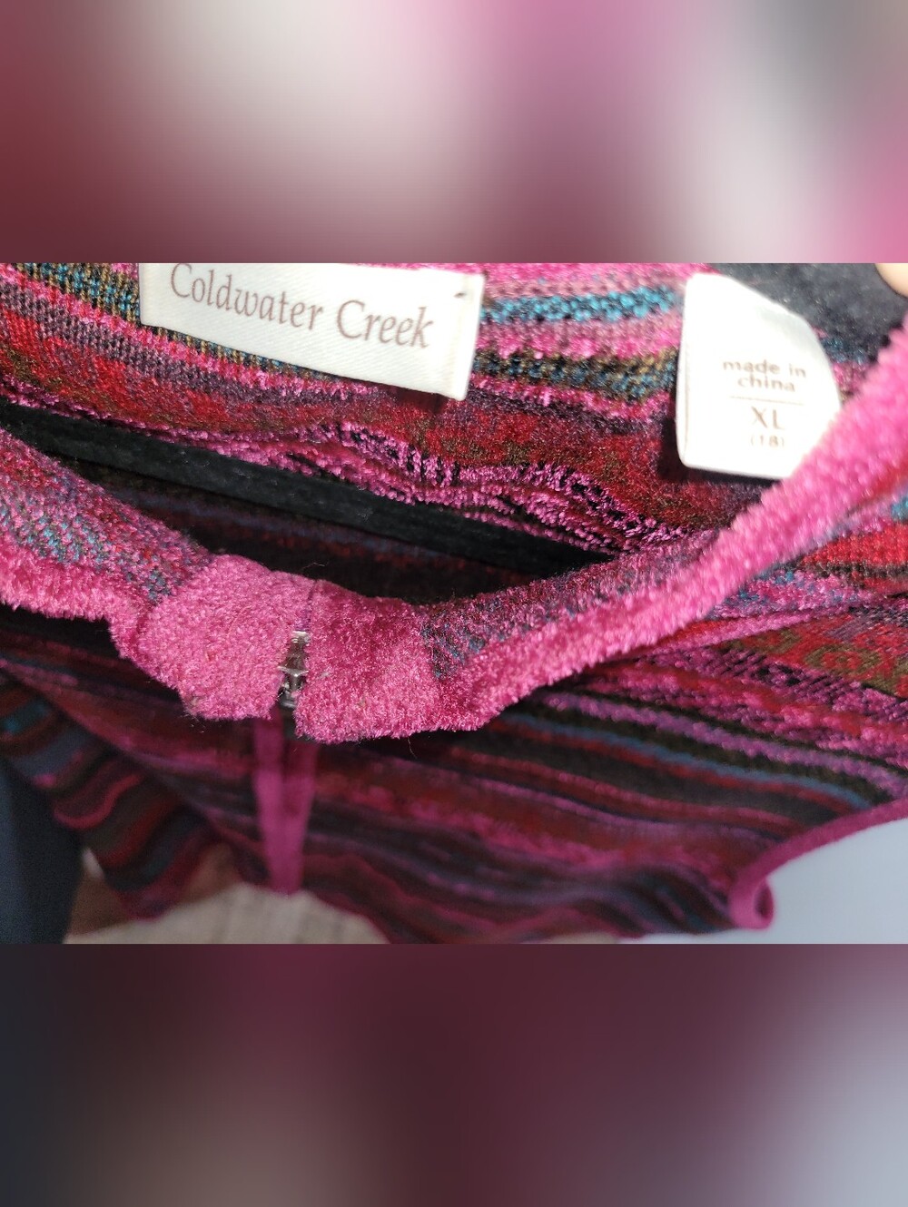 Pink Patterned Knit Sweater - Picture 3 of 4